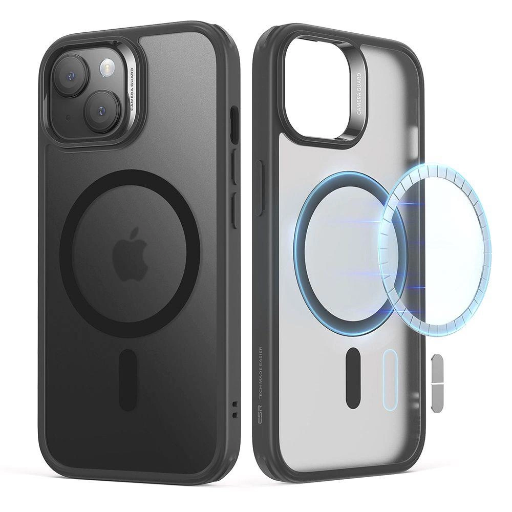 ESR Classic Hybrid Halolock Case with MagSafe for iPhone 15 - Matte Blackeng