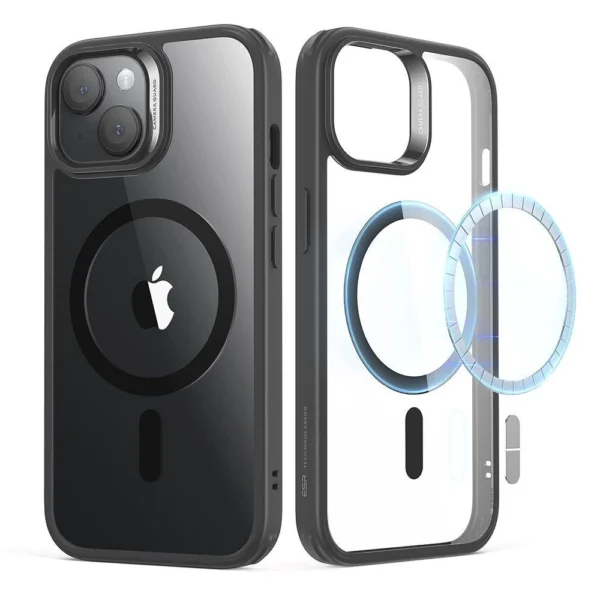 ESR Classic Hybrid Halolock MagSafe iPhone 15 Plus Case - Clear Blackeng