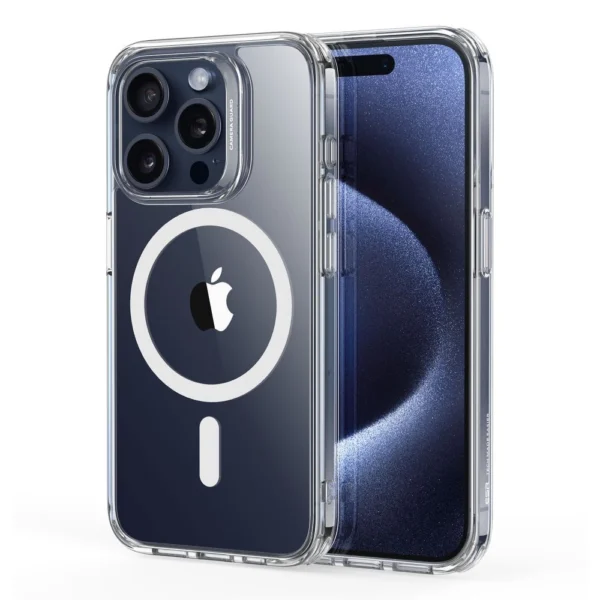 ESR Classic Hybrid Halolock MagSafe Case for iPhone 15 Pro Max - Cleareng
