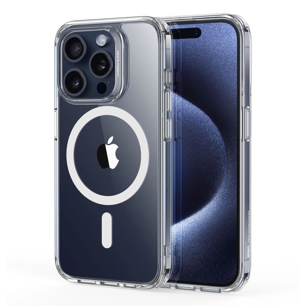 ESR Classic Hybrid Halolock MagSafe Case for iPhone 15 Pro Max - Cleareng