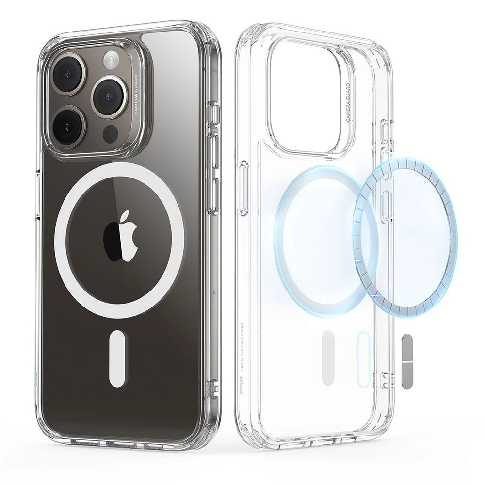 ESR Classic Hybrid Halolock MagSafe Case for iPhone 15 Pro Max - Cleareng