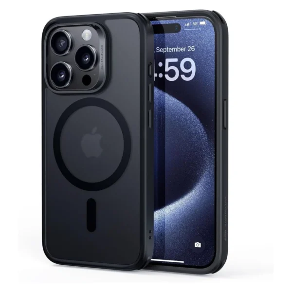 ESR Classic Hybrid Halolock MagSafe Case for iPhone 15 Pro Max - Matte Blackeng