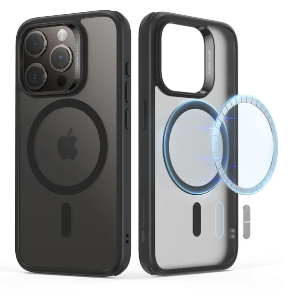 ESR Classic Hybrid Halolock MagSafe Case for iPhone 15 Pro Max - Matte Blackeng
