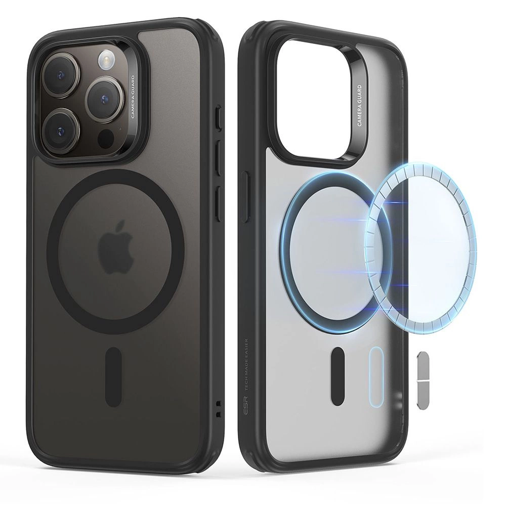 ESR Classic Hybrid Halolock MagSafe Case for iPhone 15 Pro Max - Matte Blackeng