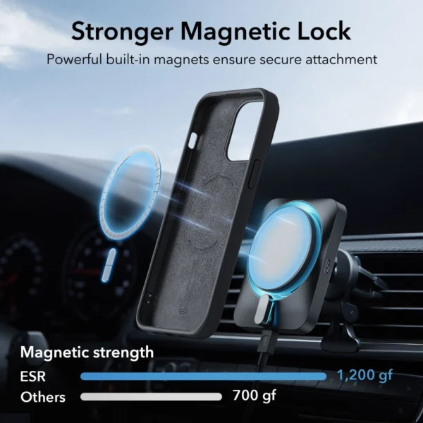 ESR Cloud Halolock MagSafe iPhone 15 Plus Case - Blackeng