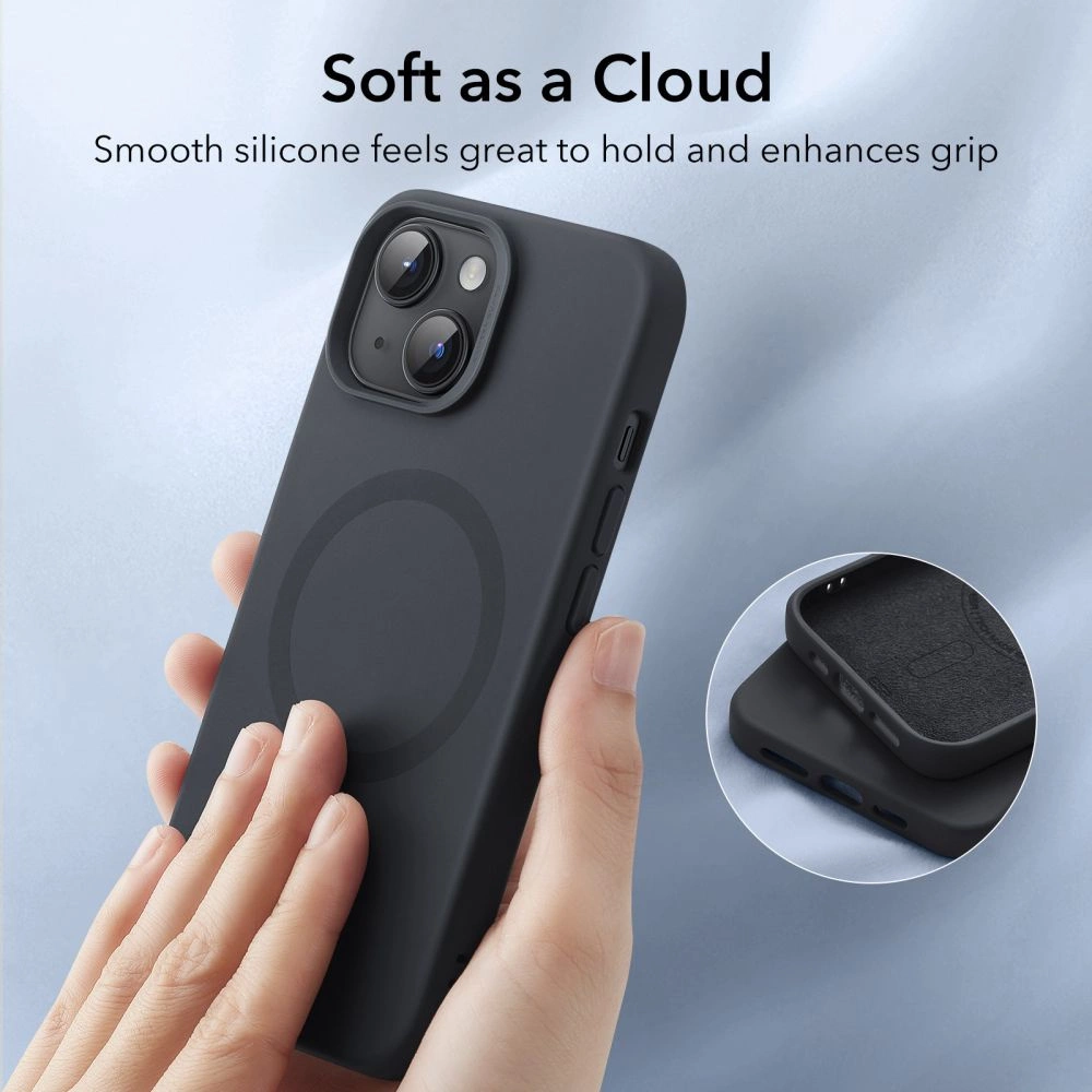 ESR Cloud Halolock MagSafe iPhone 15 Plus Case - Blackeng