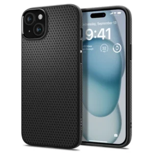 Spigen Liquid Air iPhone 15 Case - Matte Blackeng