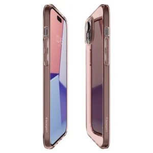 Spigen Crystal Flex iPhone 15 Plus Case - Pink/Transparenteng