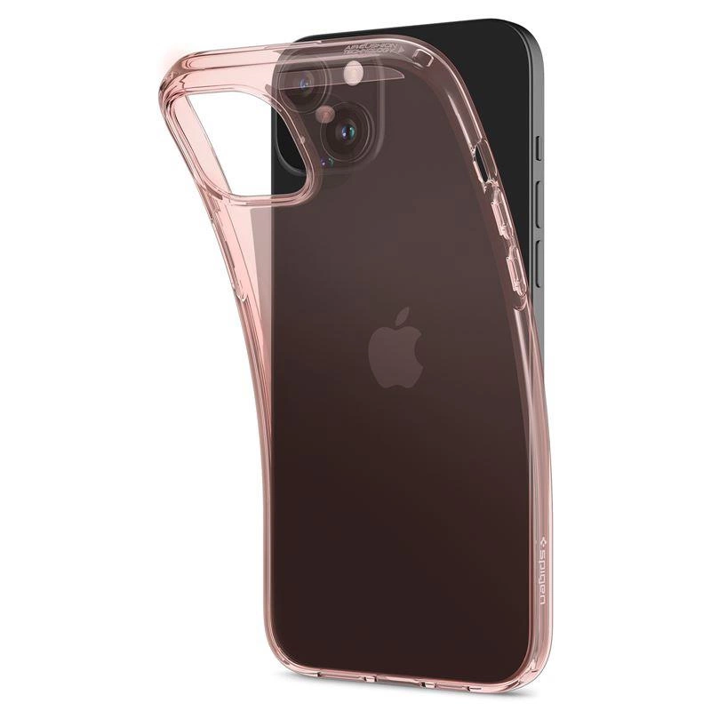 Spigen Crystal Flex iPhone 15 Plus Case - Pink/Transparenteng