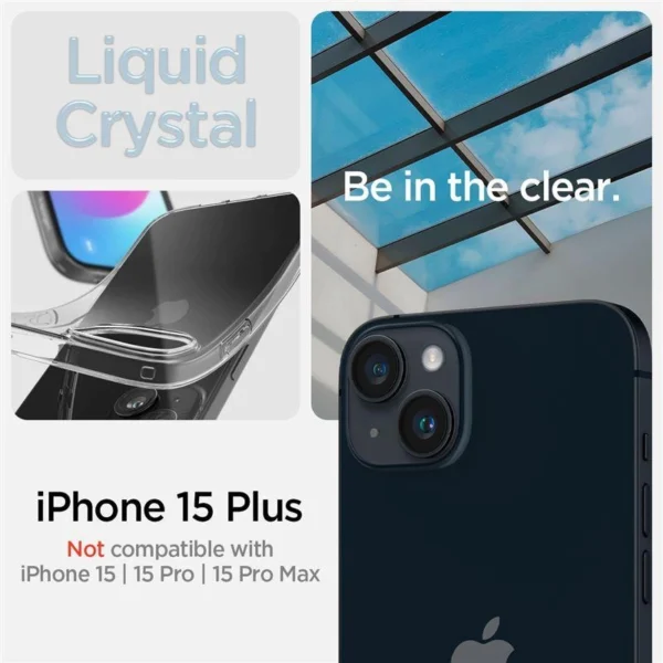 Spigen Crystal Flex Case for iPhone 15 Plus - Cleareng