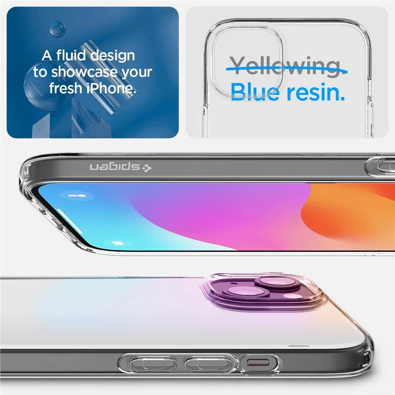 Spigen Crystal Flex Case for iPhone 15 Plus - Cleareng