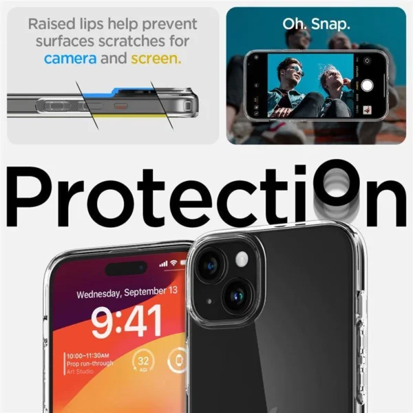Spigen Crystal Flex Case for iPhone 15 Plus - Cleareng
