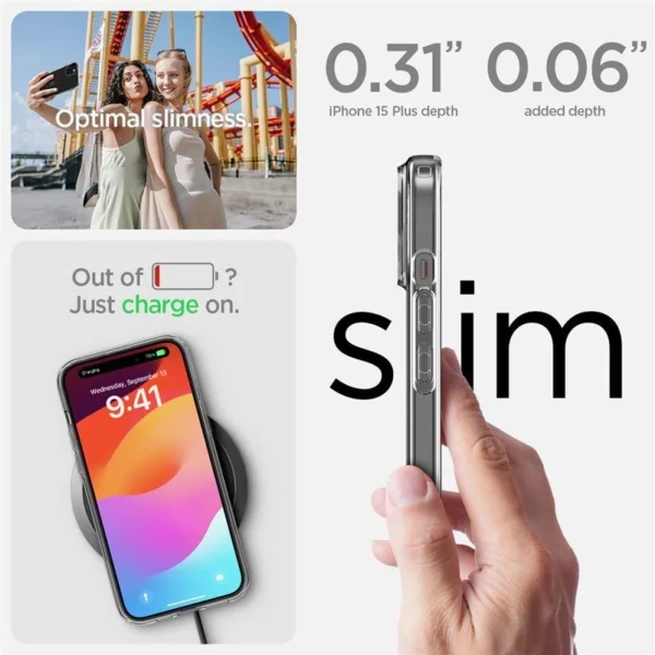 Spigen Crystal Flex Case for iPhone 15 Plus - Cleareng