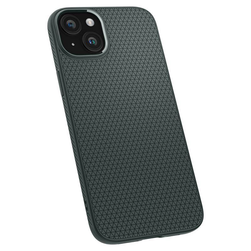 Spigen Liquid Air iPhone 15 Plus Case - Dark Greeneng