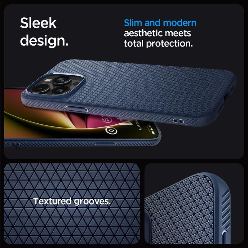 Spigen Liquid Air Case for iPhone 15 Pro Max - Blueeng