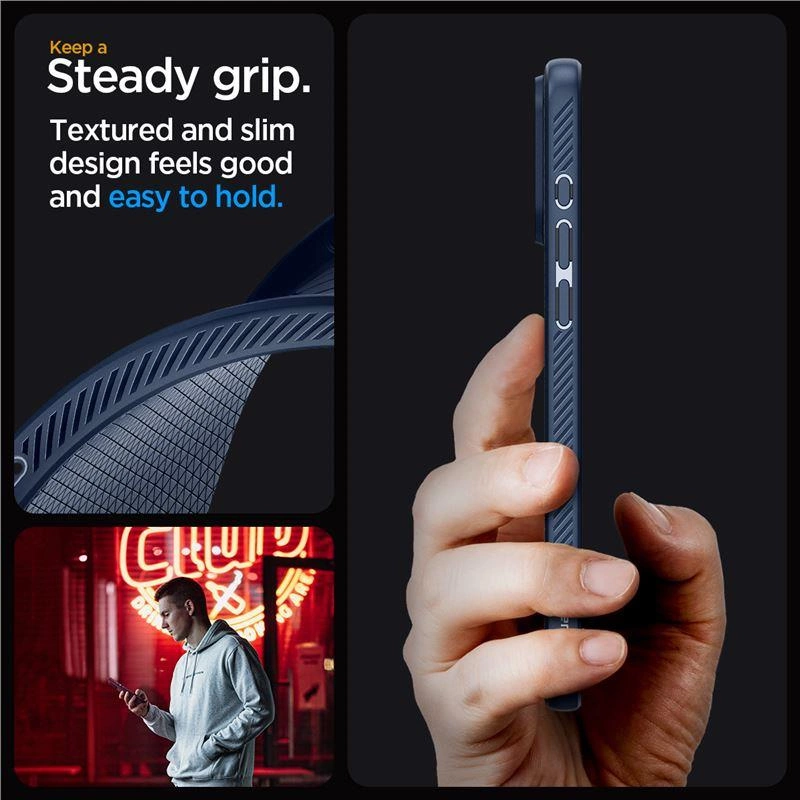 Spigen Liquid Air Case for iPhone 15 Pro Max - Blueeng