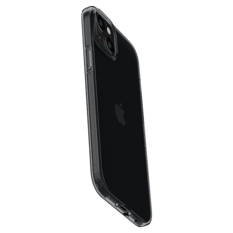 Spigen Crystal Flex iPhone 15 Plus Case - Gray-Transparenteng