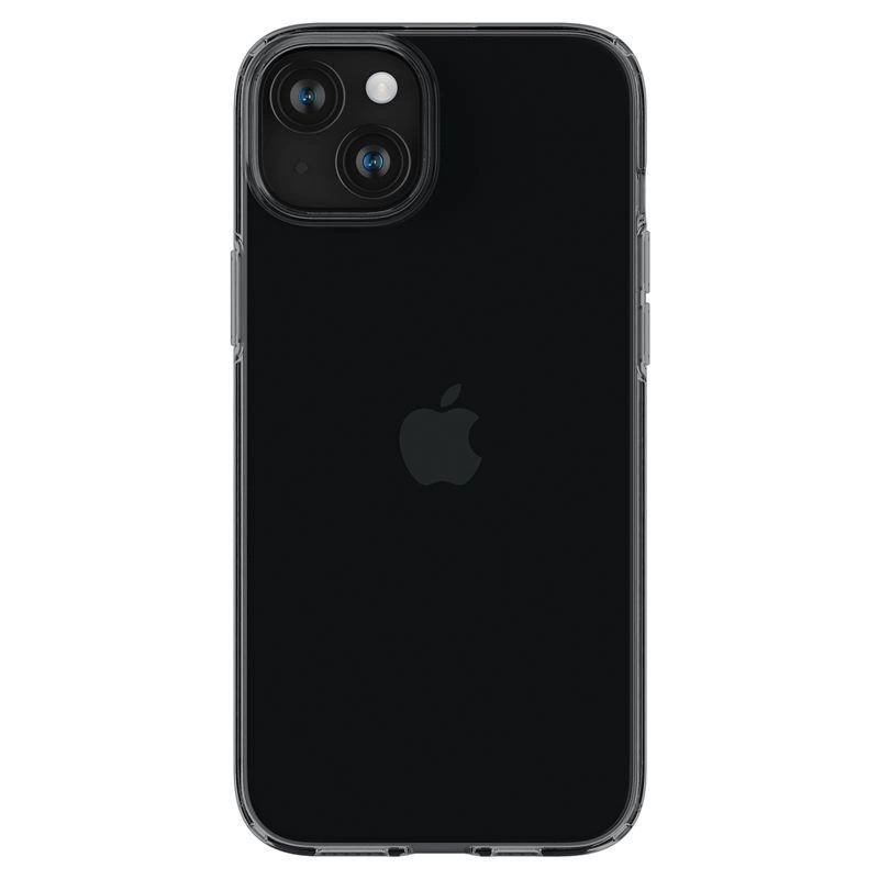 Spigen Crystal Flex iPhone 15 Plus Case - Gray-Transparenteng