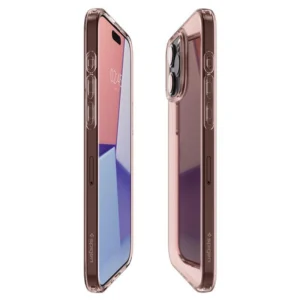 Spigen Crystal Flex Case for iPhone 15 Pro Max - Pink/Transparenteng