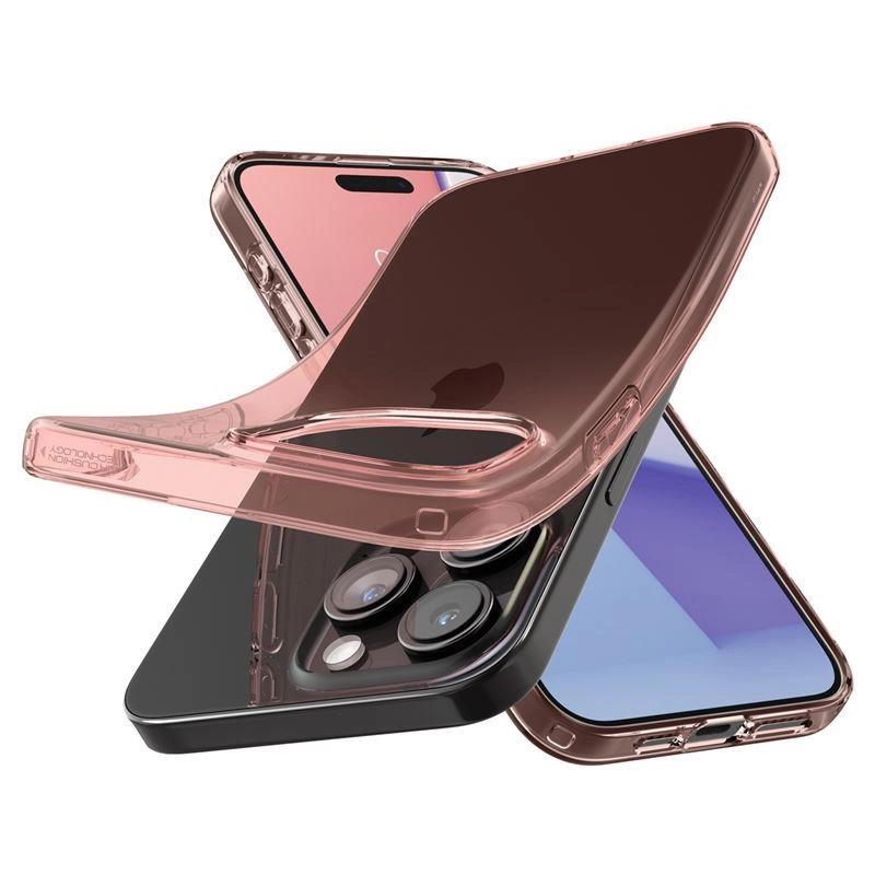 Spigen Crystal Flex Case for iPhone 15 Pro Max - Pink/Transparenteng