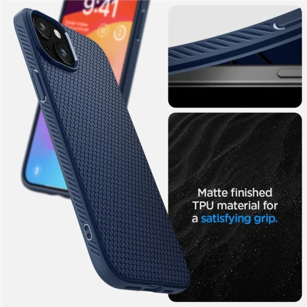 Spigen Liquid Air Case for iPhone 15 Plus - Blueeng