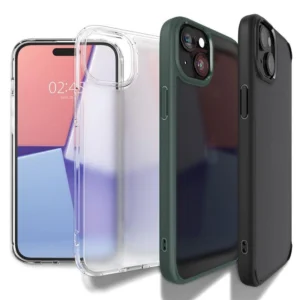 Spigen Crystal Hybrid iPhone 15 Plus Case - Cleareng