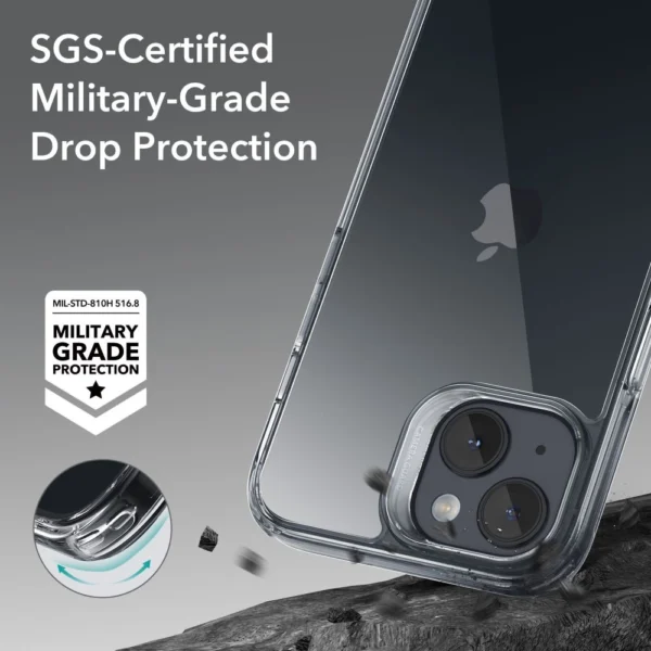ESR Ice Shield iPhone 15 Plus Case - Cleareng