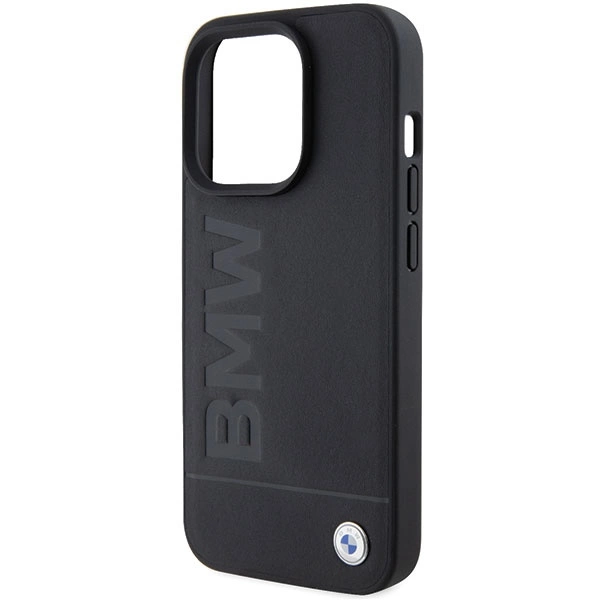 BMW Leather Hot Stamp case for iPhone 15 Pro - blackeng