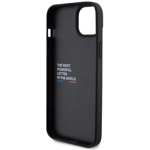 BMW Leather Carbon case for iPhone 15 Plus - blackeng
