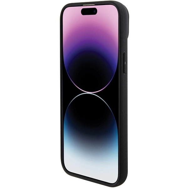 BMW Leather Hot Stamp case for iPhone 15 - blackeng