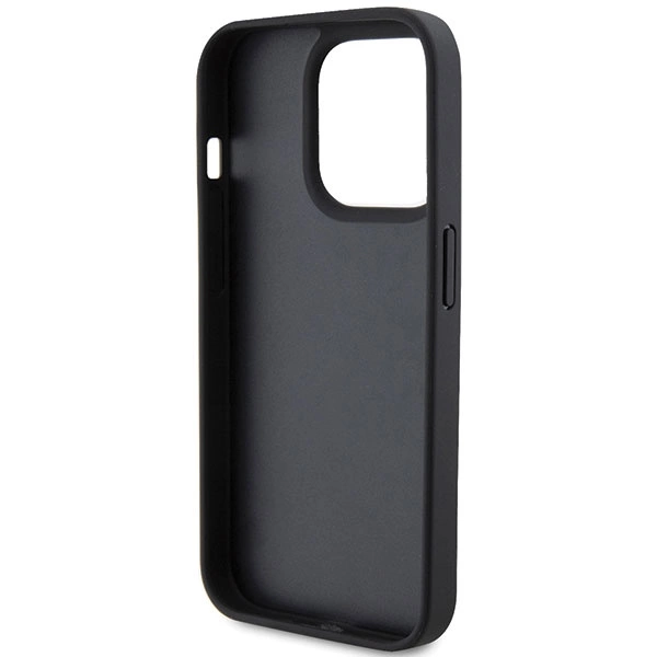 Ferrari Twist Metal Logo case for iPhone 15 Pro - blackeng