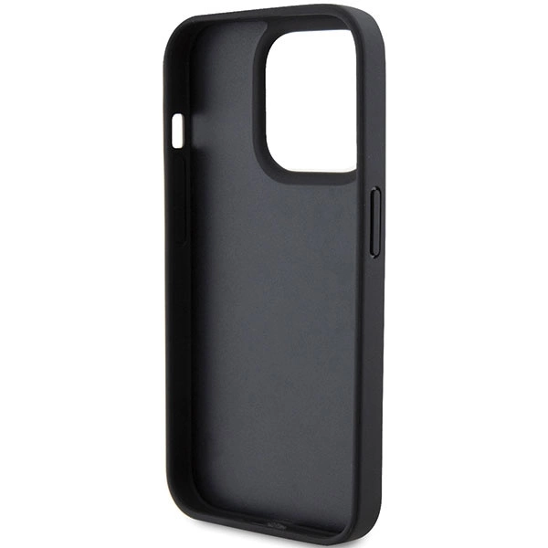 Ferrari Quilted Metal Logo case for iPhone 15 Pro - blackeng