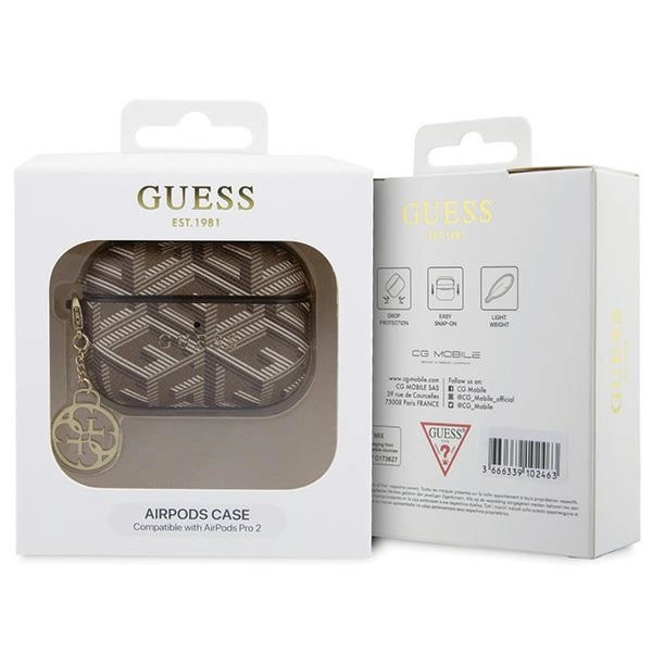 Guess GUAP2PGCE4CW case for AirPods Pro 2 cover - brown GCube Charmeng