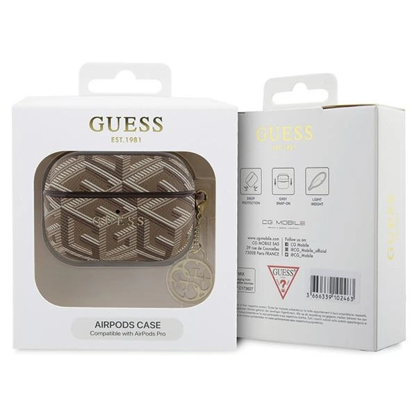 Guess GUAPPGCE4CW case for AirPods Pro - brown GCube Charmeng