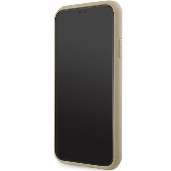 Guess GUHCN61HG4SGD case for iPhone 11 / Xr - gold Glitter Script Big 4Geng