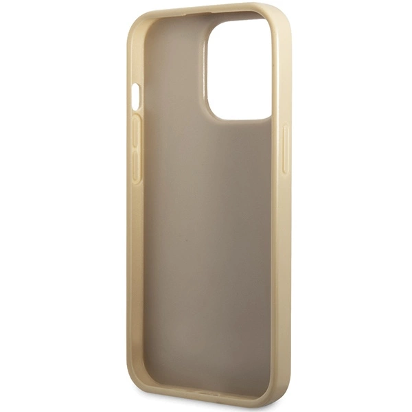 Guess GUHCP13XHG4SGD case for iPhone 13 Pro Max 6.7" - gold Glitter Script Big 4Geng