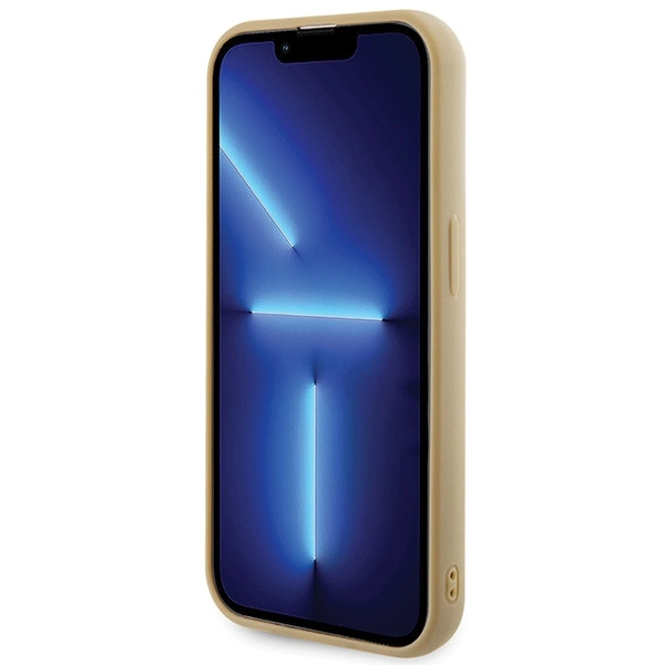 Guess Disco Metal Script case for iPhone 15 Pro - goldeng