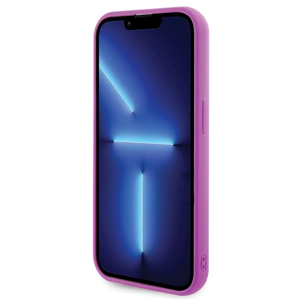 Guess Disco Metal Script case for iPhone 15 Pro - pinkeng
