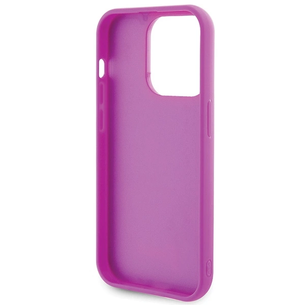 Guess Disco Metal Script case for iPhone 15 Pro - pinkeng