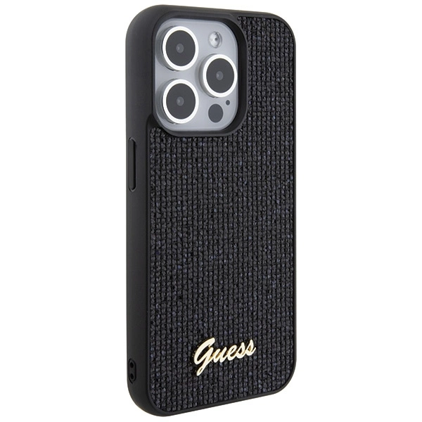 Guess Disco Metal Script case for iPhone 15 Pro - blackeng