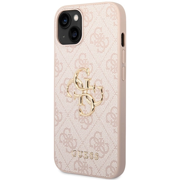 Guess 4G Big Metal Logo iPhone 15 Plus Case - Pinkeng