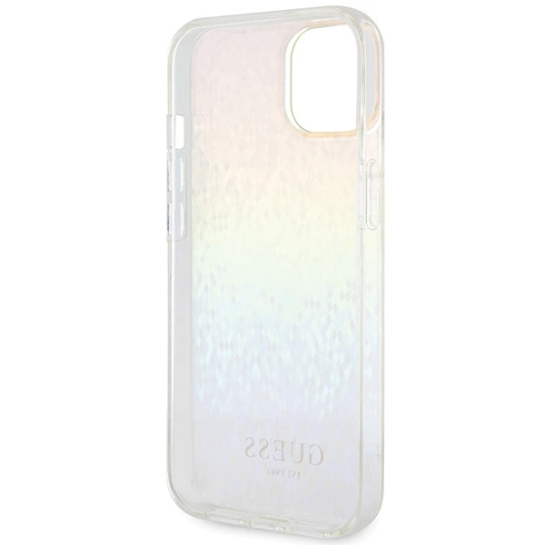 Guess IML Faceted Mirror Disco Iridescent case for iPhone 15 - multicoloredeng