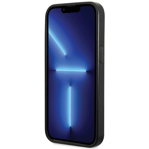 Guess Leather 4G Stamped case for iPhone 15 - blackeng