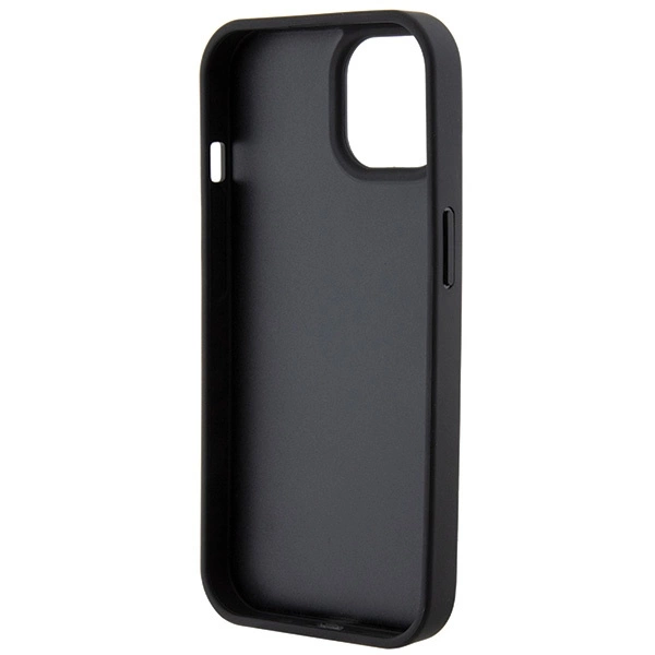Guess Leather 4G Stamped case for iPhone 15 - blackeng