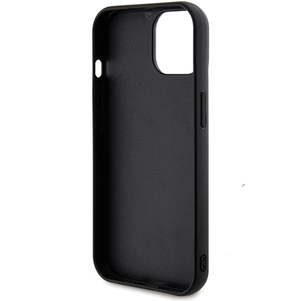 Guess Sequin Script Metal case for iPhone 15 - blackeng