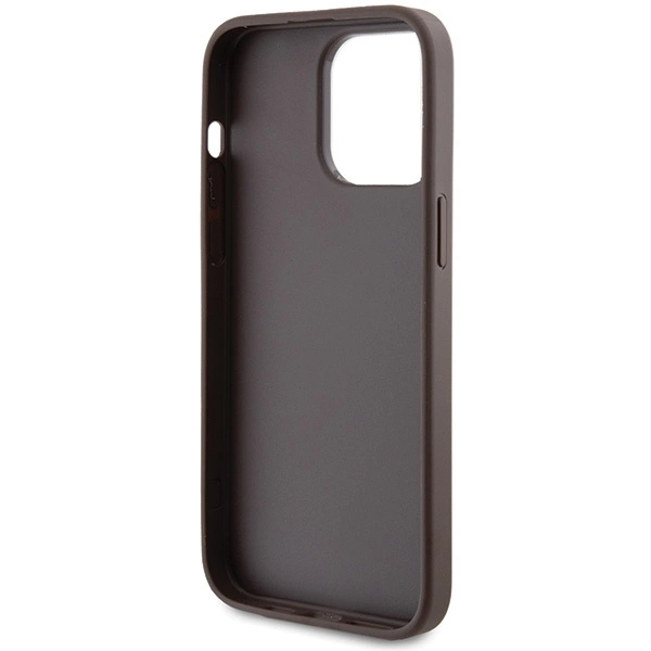 Guess 4G Metal Gold Logo case for iPhone 15 Pro Max - browneng