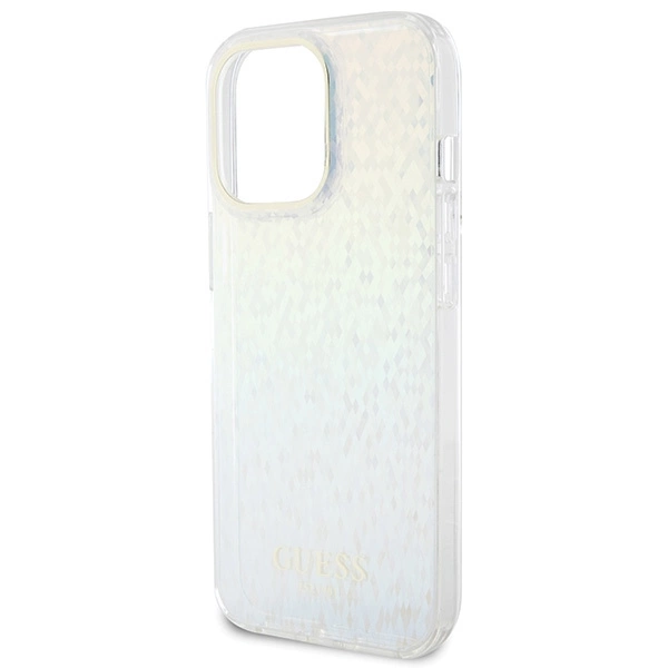 Guess IML Faceted Mirror Disco Iridescent case for iPhone 15 Pro Max - multicoloredeng