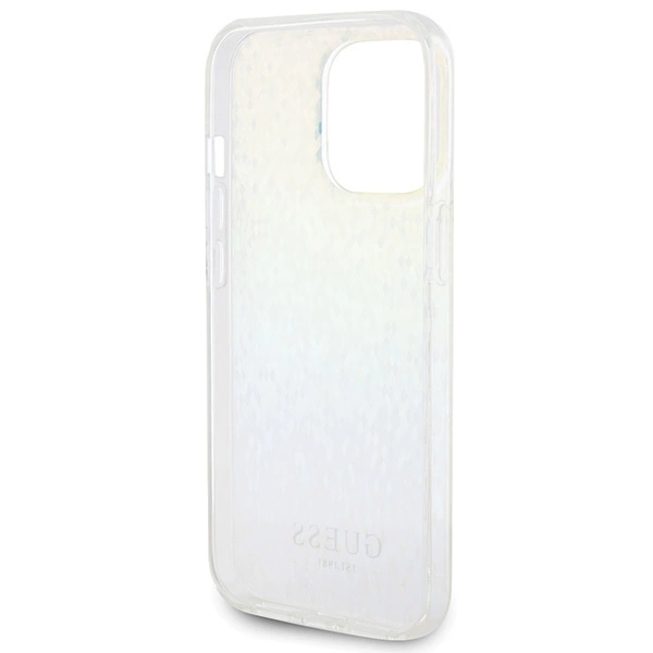 Guess IML Faceted Mirror Disco Iridescent case for iPhone 15 Pro Max - multicoloredeng