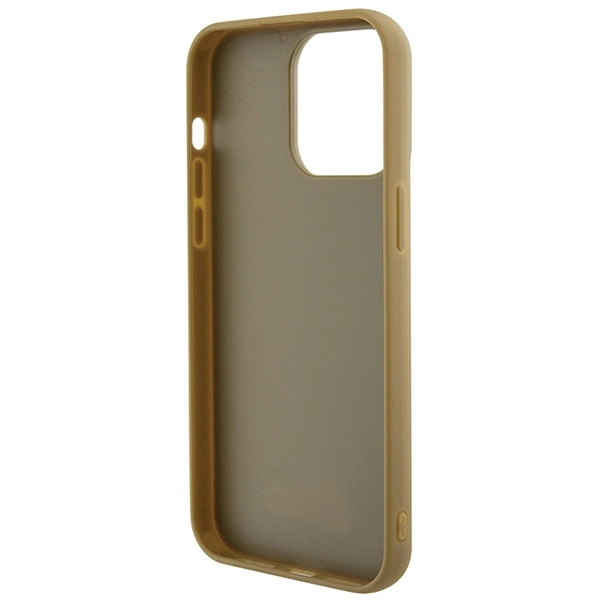 Guess Disco Metal Script case for iPhone 15 Pro Max - goldeng