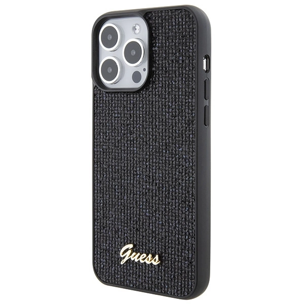 Guess Disco Metal Script case for iPhone 15 Pro Max - blackeng